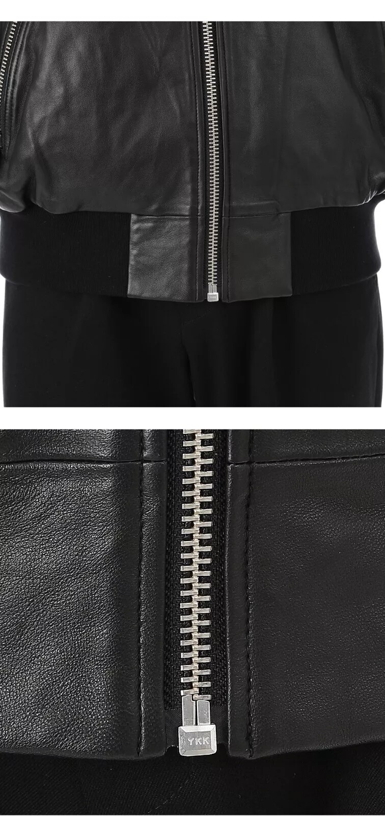 MOOSE KNUCKLES Black Leather Jacket  Anica Bomber | L - Large RRP£975 image 10