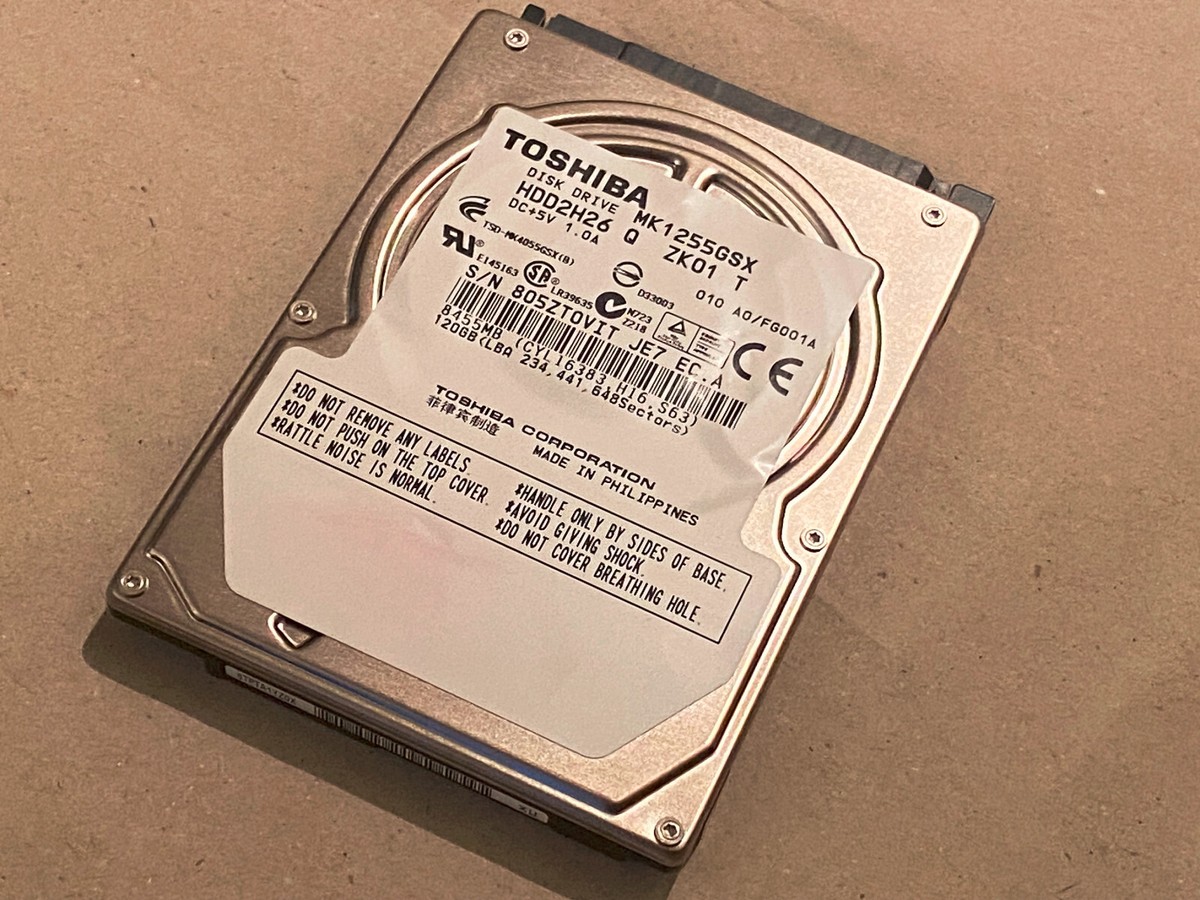 XEROX 7428 Hard Disk TOSHIBA MK1255GSX HDD2H26 Q ZK01 T TSD