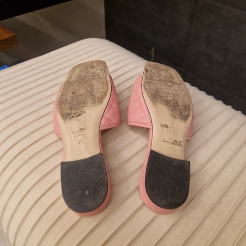 Gucci Damenschuhe Sandalen 37 Rosa, Pink, Leder Top!!! - Bild 10 von 13