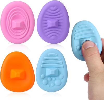 Worry Stones for Anxiety,4Pcs Anxiety Relief Items Fidget Toys for Adults Teens 