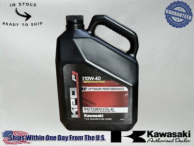 Kawasaki Genuine 10W-40 4-Stroke Motorcycle Engine Oil-Gallon K61021-101-01G