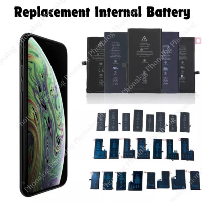 100% Battery Replacement For iPhone 11 12 13 14 Pro Max XS 8 6 Lot Adhesive Tool