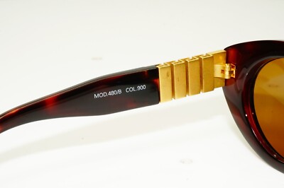 Gianni Versace Sunglasses 1996 Vintage Brown Gold Medusa MOD 480/B