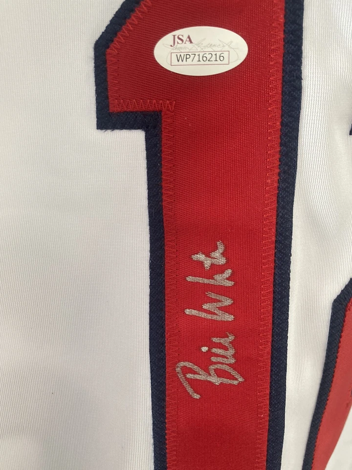 Bill White Autographed/Signed Jersey JSA COA St. Louis Cardinals - Image 4 of 4