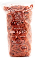 Harrisville Designs Friendly Loom | 10” Pro-Sized Orange Potholder Weaving Loops