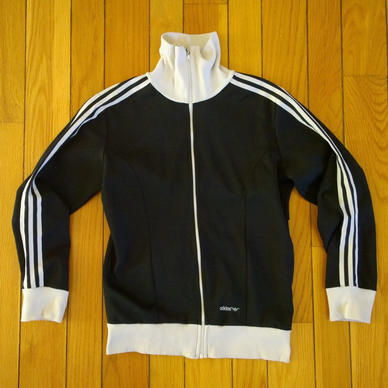 Vintage 70s 80s ADIDAS Men Cotton Nylon Full Zip Trac… - Gem