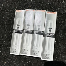 (4-Pack) Sylvania Delux S/E 13w Compact Fluorescent 20318 FREE SHIP!