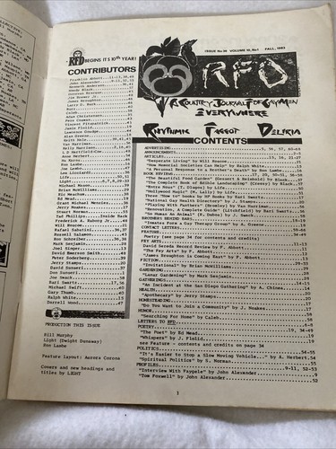 Fall 1983 RFD #36 A Country Journal For Gay Men Everywhere *RARE* - Picture 10 of 15