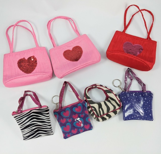 Tote Purse Shopping Bag Lot of 7 for 18'' Dolls Fits American Girl Doll
