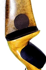 BROWN Traditional Archery 2 PC Adhesive LEATHER BOW ARROW REST * FREE SHIPPING *