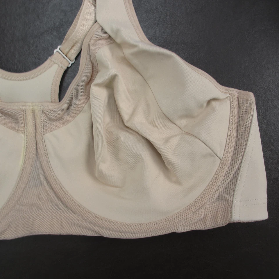 Sujetador Laisla Talla 42D Tostado Encaje Sin Forro Con Aros Cierre Ajustable Espalda Foto 4 de 4