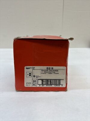 Pass & Seymour Legrand SS18 Stainless Steel 302/304SS Qty 20