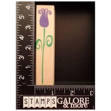 HERO ARTS RUBBER STAMPS F2613 LONG STEMMED TULLIP GARDEN FLOWERS 1664