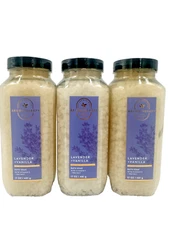 Bath & Body Works Aromatherapy LOT of 3 Lavender Vanilla Bath Soak Salts 17 oz