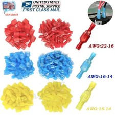 Nylon Insulated Wire Spade Terminals 10-22 Gauge Crimp Connectors Male  Female