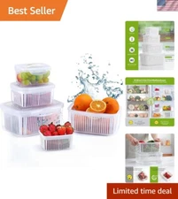 Durable BPA-Free Produce Saver Set - Keeps Fruits and Vegetables Fresh Longer