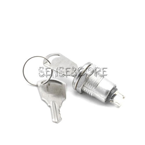 10PCS Mini Lock Power Switch w/ Security Key On/Off 1A 250V Button Set ...