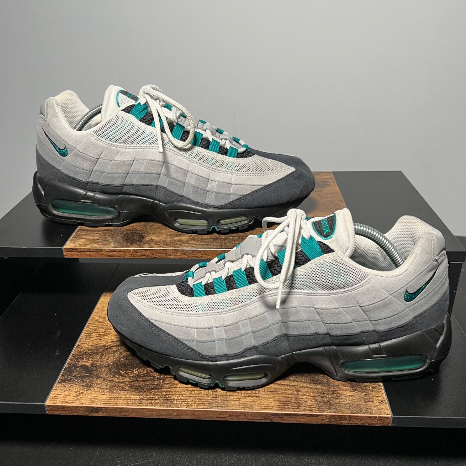 Nike Air Max 95 OG Fresh Water Sz 12 Neon Green Gray Blue Shoes