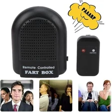 Electronic Fart Box Machine Joke Prank Tricky Fun Toy Remote Controlled Farting