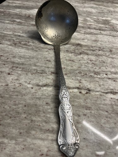 Antique PUNCH LADLE 11” Wm Rogers and Son AA Silver Plate - Picture 5 of 10