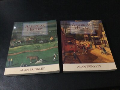 American History by Alan Brinkley 1995 Softcover 2-Vol. (A Survey) Like ...