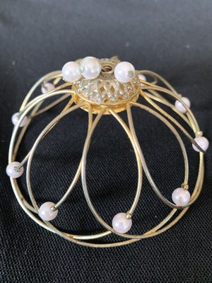 Vintage Korean Hair Bun Cage Pearl Vintage Hair Accessory