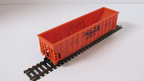 Hopper 3 bay RioGrande D&RGW 78556 Orange plastic Model Prower in box #9179 HO. - Picture 16 of 22