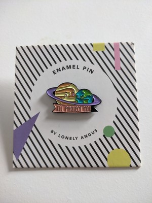 Lonely Angus ''I'll Protect You'' Enamel Pin (New)