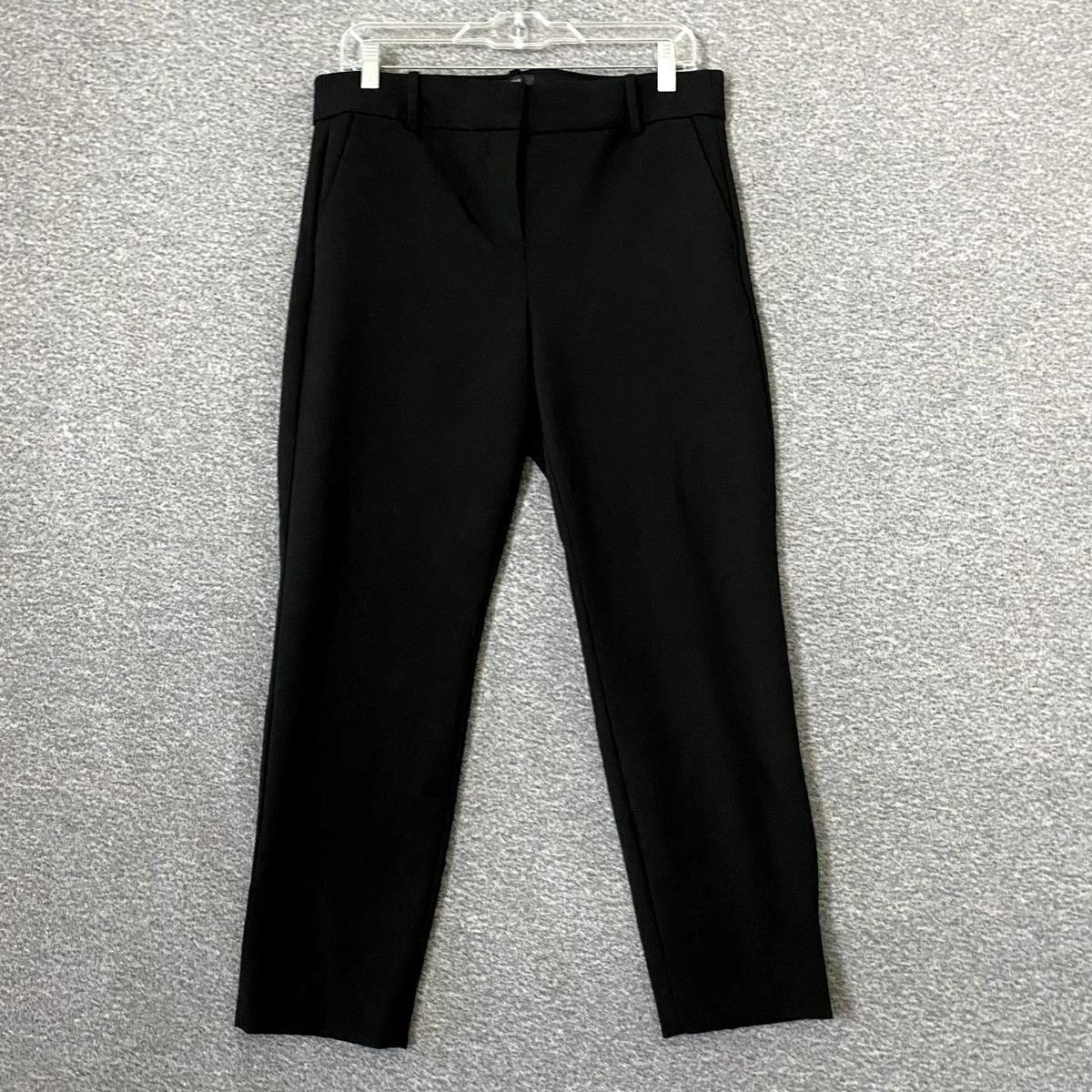 J.Crew Women's Size 10 Black Cameron Skinny Leg Dress Pant *FLAW*