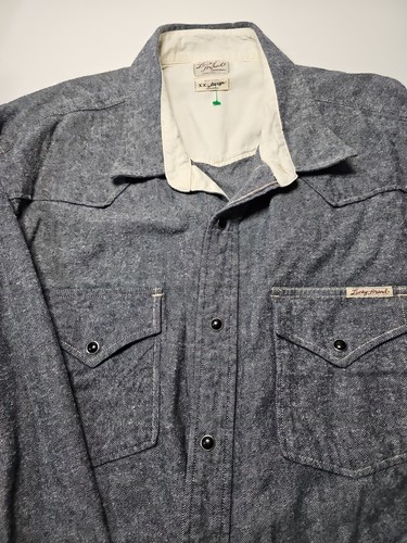 Lucky Brand 100% Baumwolle Hemd Herren XXL Grau Pearl Snap Sportswear Latzhose - Bild 2 von 12