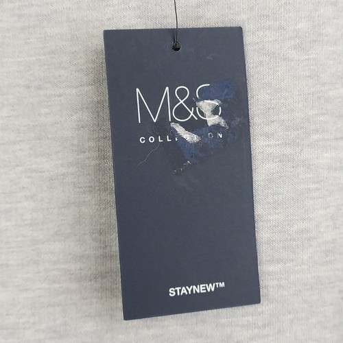 Vestido gris manga corta talla 12 Reino Unido con dos bolsillos colección M&S nuevo con etiquetas - Imagen 9 de 18