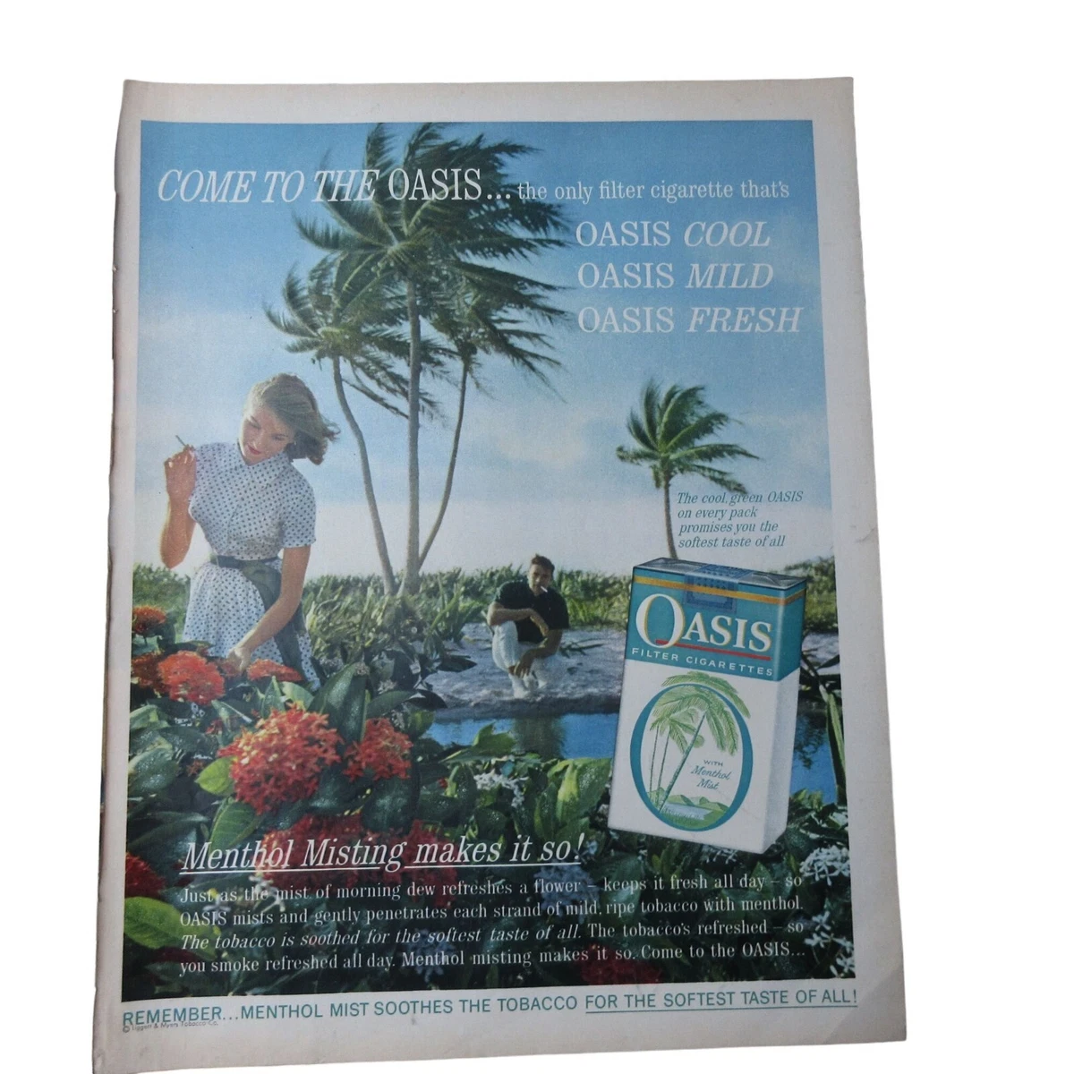 Oasis Collectible Tobacco Cigarettes for sale