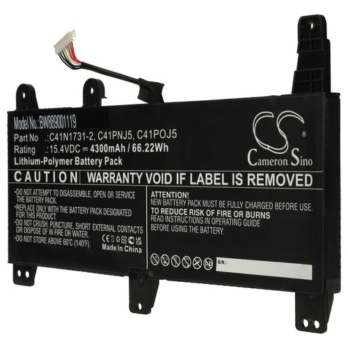 Batterie remplace Asus 4ICP5/70/81 C41N1731-2 CA436981G C41PNJ5 C41POJ5 4300mAh - Photo 8/9