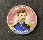Colorized Kennedy Half Dollar Civil War George McClellan Free Shipping