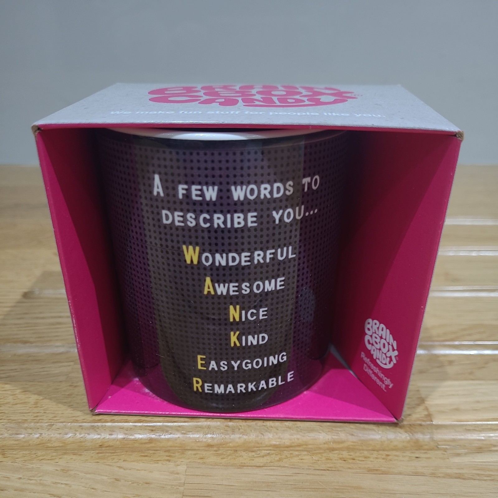 Brainbox Candy W*nker Acronym mug rude funny coffee/ tea cup