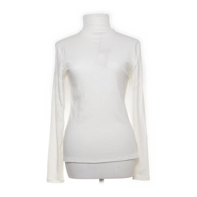 Vanilia, Rollkragenpullover, Größe: 40, Top uni rib col, Weiß #fEi