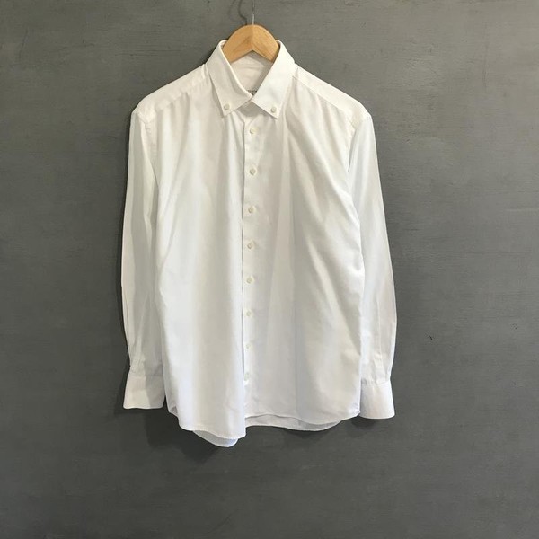 Men Artigiano Shirt White Cotton L