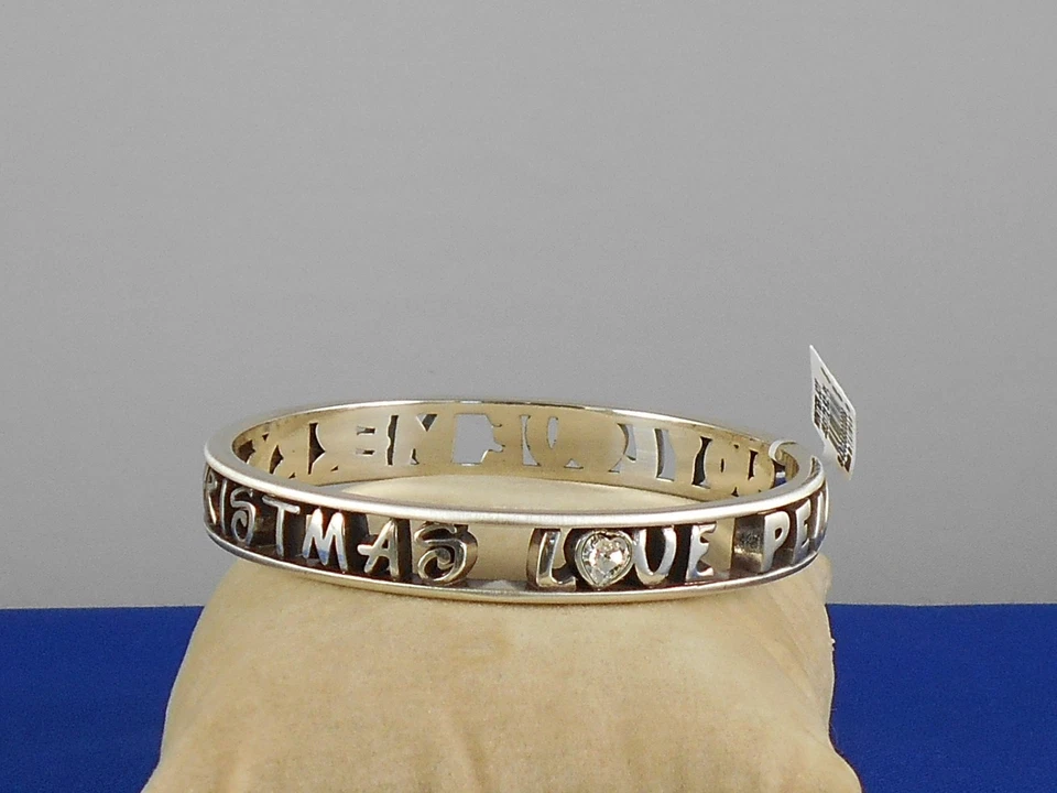 Brazalete Brazalete Brighton Plateado ALEGRÍA DE INVIERNO Navidad Paz JB5172 $68 Foto 2 de 4
