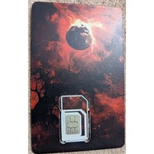 US Mobile Starter SIM Kit Dark Star Nano Micro Mini Adaptor New Activation BYOP