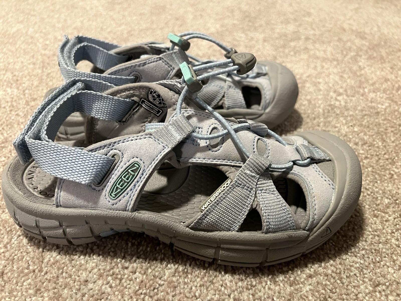 Sandali Keen da donna Newport H2 taglia 6 5 US grigio onda oceanica