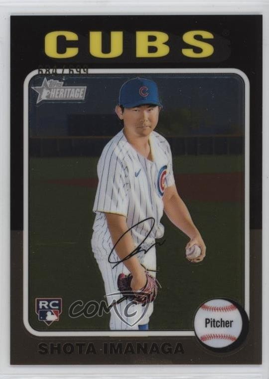 2024 Topps Heritage High Number Rookies Chrome /699 Shota Imanaga Rookie RC 0i4k