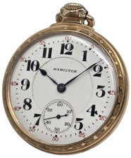 1925 Hamilton 992 16s 21j GF Railroad Grade Pocket Watch