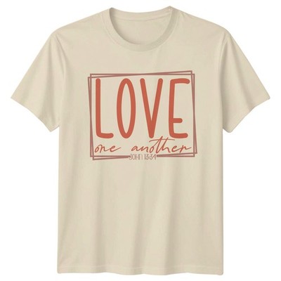 Love One Another John Unisex T-Shirt Christlicher Glaube Geschenk für Sie und Ihn