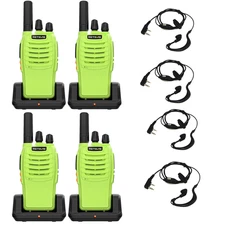 Retevis H777 Green Walkie Talkies Long Range FRS For Family Outdoor Trip(4 Pack)