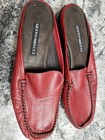 NEW Sesto Meucci Women’s size 6.5 Red All Leather mules/flats Made In Italy — photo 2