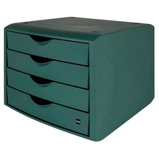 helit Schubladenbox the green chameleon  grün H6429552, DIN A4 mit 4...