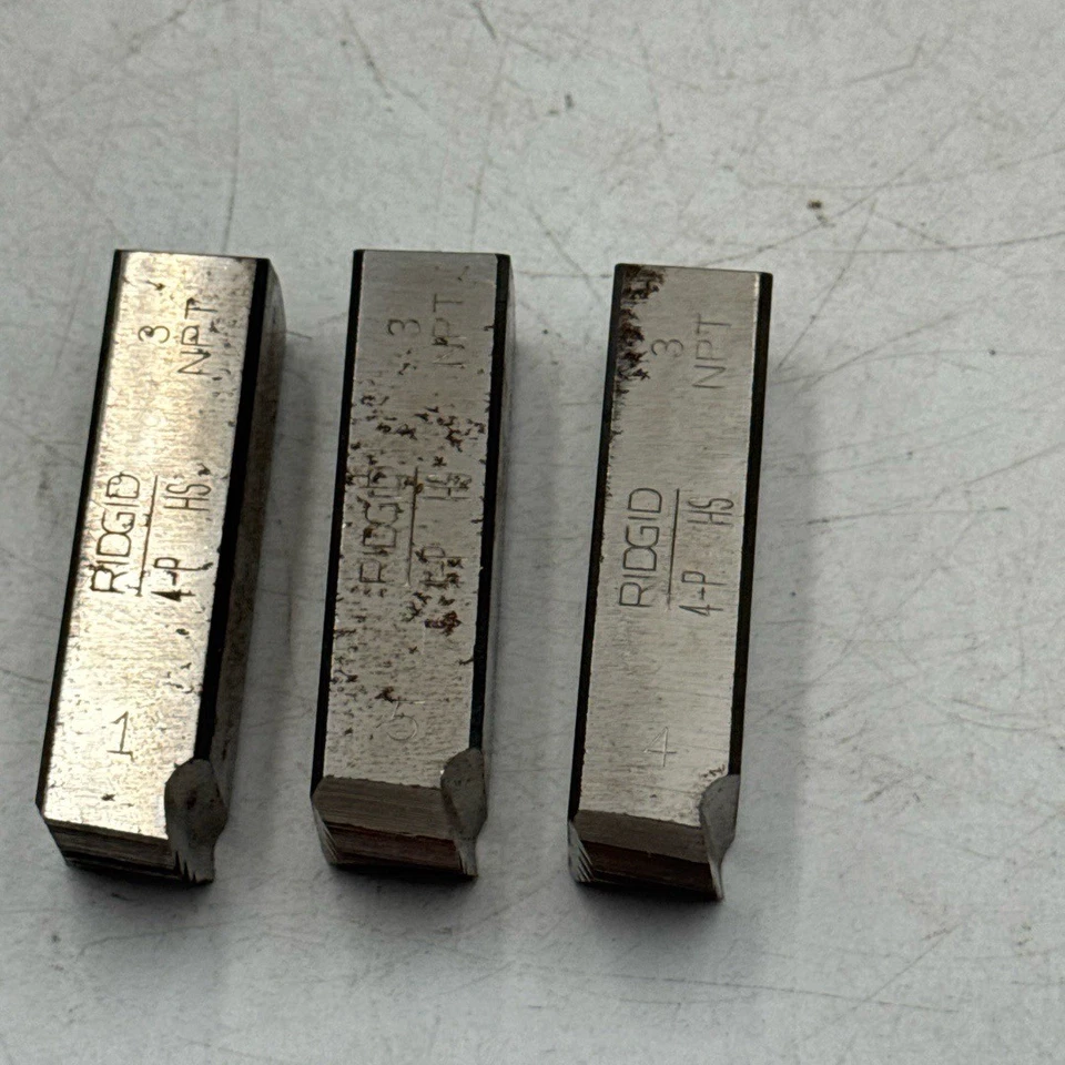 Ridgid 38230 Power Threading/Geared 4PJ Dies 3-1/2 NPT HS Dies (3/5 Only) - Image 2 of 4