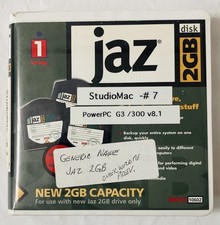 Iomega Jaz 2GB Disk Cartridge w/ Original Case Used Blank Media Vintage Storage