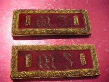 CIVIL WAR UNION ARTILLERY MEDICAL SERVICE SHOULDER BOARD STRAPS USED