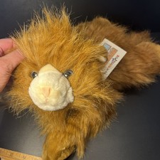 Animal Alley Commonwealth Toys Maine Coon Cat Red Brown Long Hair Furry Plush 19